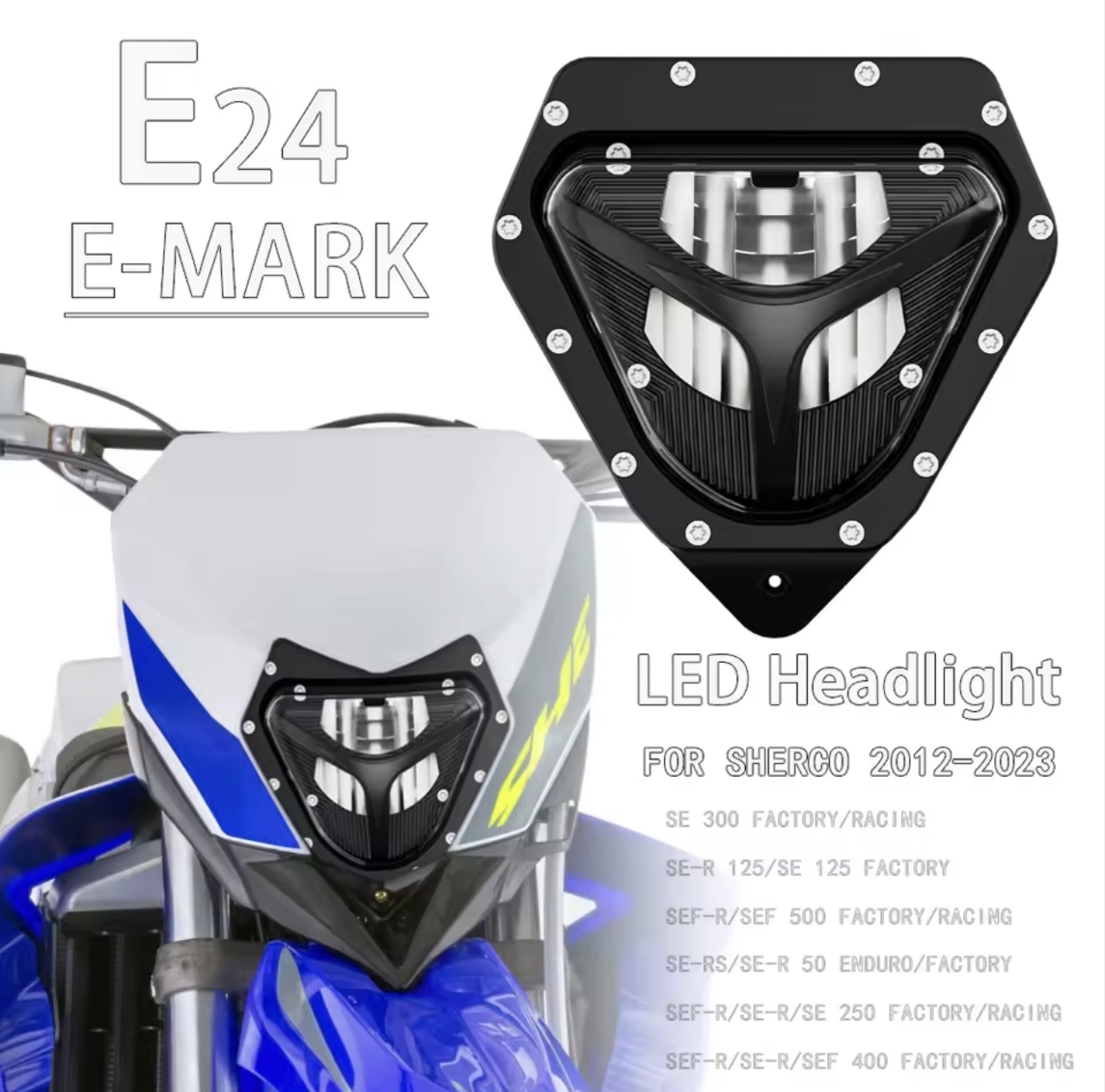 Лед фар за Sherco 125 250 300 450 500  2012-2023
