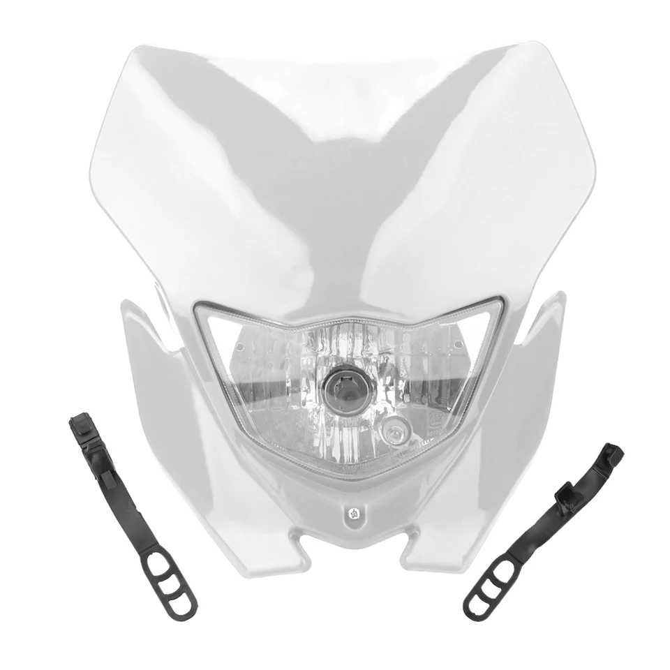 МАСКА С ФАР YAMAHA WR250F 07-14/WR450F 07-11 БЯЛ