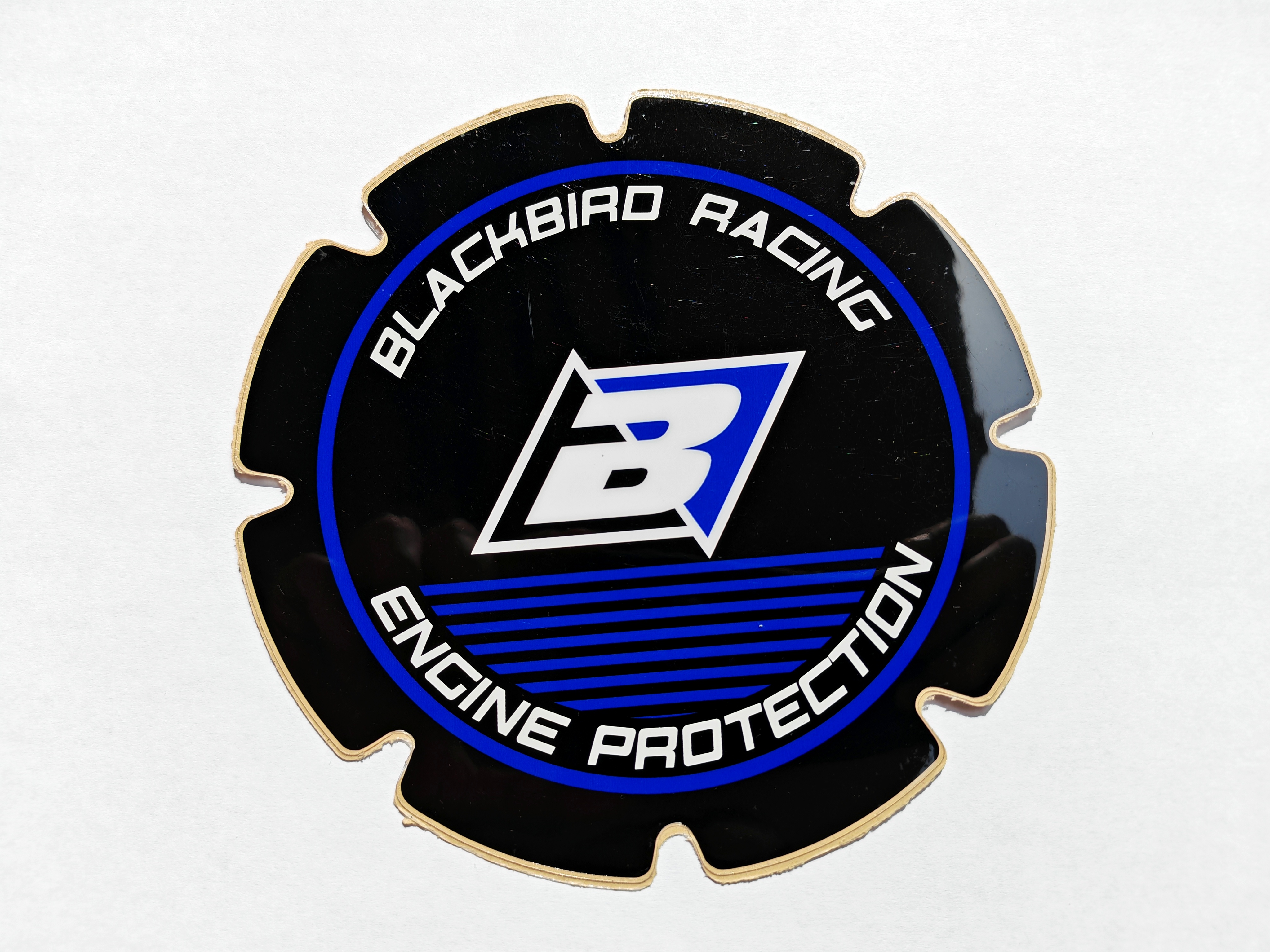 Универсален протектор за капак съединител BLACKBIRD RACING син-черен гланц